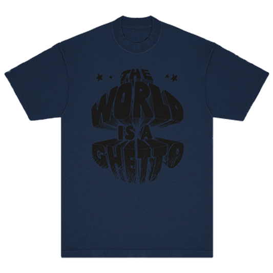 The World Is A Ghetto Comic Text T-Shirt