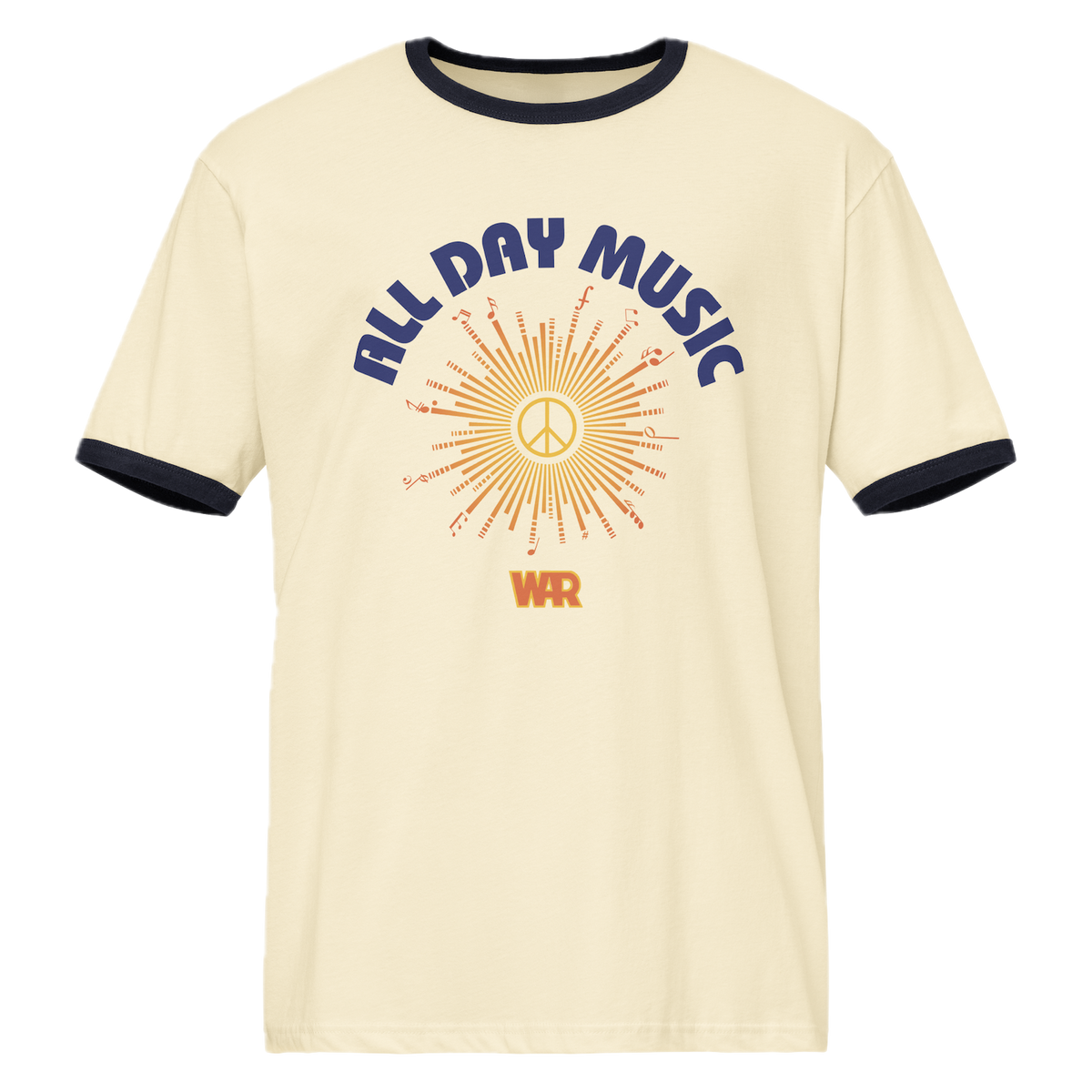 All Day Music Ringer T-Shirt