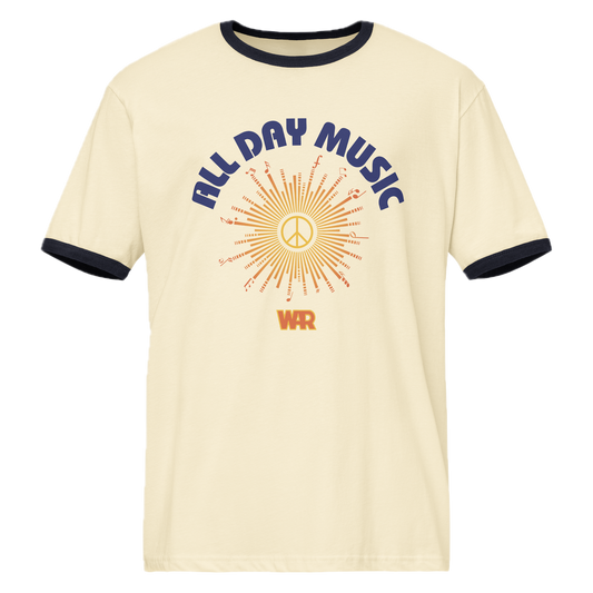 All Day Music Ringer T-Shirt